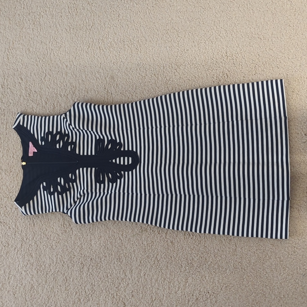 Lilly Pulitzer Navy and White Striped Dress